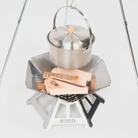 boxio FIRE Bundle: Feuerschale mit Grill in Eurobox