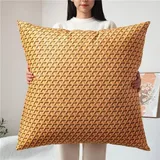 Sofa Kissenbezug 65x65 Samt Kissenbezüge 80x80, Zierkissenbezug Dekokissen Sofakissen Mit Reißverschluss Kissenhülle Dekorative Weiche Zierkissenbezüge Kissen Bezug(Color:Golden Pineapple,Size:80x80 c