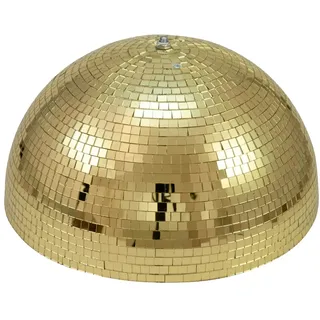 satisfire Spiegelkugel halb 40cm Discokugel Spiegel-Halbkugel gold
