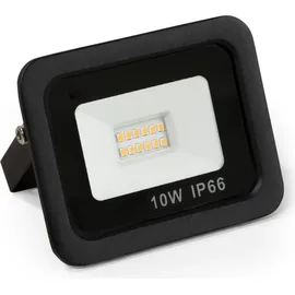 McShine Außenstrahler Aluminium 10 W 850 Lumen 1 Stück Schwarz