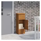 vidaXL Paketdrop-Box Rostig 44,5 x 29 x 110,5 cm Wetterfeststahl
