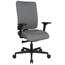 Topstar Bürostuhl Sitness Open X (P) Deluxe mit Schiebesitz, OX60WTW2 T23 Stoff grau, Gestell schwarz