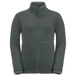 Jack Wolfskin Fleecejacke Taunus (schnelltrocknend, atmungsaktiv) dunkelgrün Kinder (164-176)