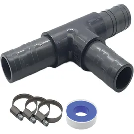 DeinSchlauch24 T-Stück 40 mm PVC grau
