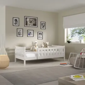 masseno Kinderbett ELSA 80 x 160 cm Kiefer massiv weiß