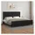 vidaXL Bettgestell 200 x 200 cm Schwarz