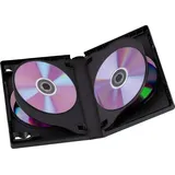 Hama DVD-Box 6, Schwarz, 3er-Pack