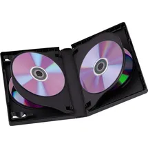 Hama DVD-Box 6, Schwarz, 3er-Pack