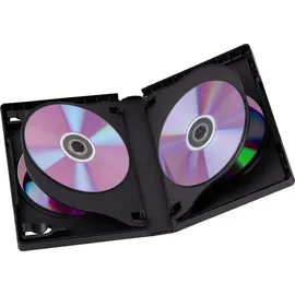 Hama DVD-Box 6, Schwarz, 3er-Pack