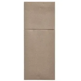 Papstar 100 Bestecktaschen Airlaid 40 cm x 48 cm Grau