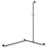 Hewi System 900 Duschhandlauf 900.35.33760DD 1250 x 765 x 965 mm, pulverbeschichtet dunkelgrau perlglimmer tiefmatt
