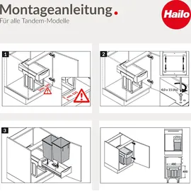 HAILO Tandem 30l grau