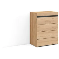 SKRAUT HOME Schubladenelement, Schrank mit Schubladen, 57x35x75 cm, Schlafzimmer, Mit Stauraum, Modern, Eiche - 455_1