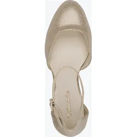TAMARIS Damen Pumps mit Blockabsatz, metallic, 37 EU