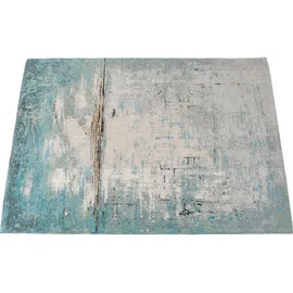 Kare Teppich Abstract hellblau