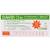 David One Ovulationstest Streifen 0-80 miu/ml mit LH Anzeige 15 St