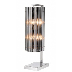 Casa Padrino Luxus Tischleuchte Nickel - Luxury Collection