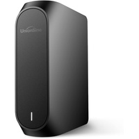 UnionSine 10TB Externe Festplatte, 3,5 Zoll USB 3.0 Backups HDD Tragbarefür für PC, Mac, TV, PS4, Schwarz HD3510