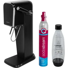 Sodastream Art black + Kunststoffflasche + CO2-Zylinder