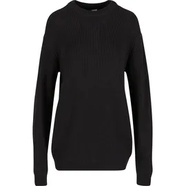 URBAN CLASSICS Rib Basic Pullover Black M