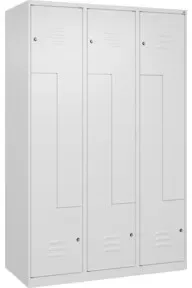 C+P Z-Spind Classic PLUS, 6 Fächer, 1850x1200x500mm, 9016/9016 Verschluss Zylinderschloss