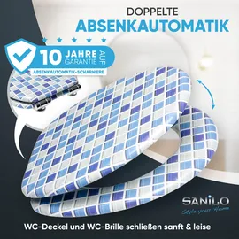 Sanilo WC-Sitz Mosaik Blau