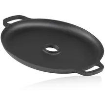 BBQ-Toro Grillplatte Ø 34,5 cm Gusseisen schwarz