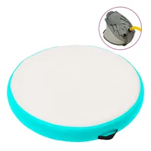 vidaXL Aufblasbare Gymnastikmatte mit Pumpe 100x100x15 cm PVC Grün