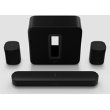 Sonos Beam (Gen 2) (Black, 5.1 (Beam+Sub+2X One SL