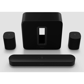 Sonos Beam (Gen 2) (Black, 5.1 (Beam+Sub+2X One SL