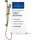Villeroy & Boch Verve Showers Duschgarnitur 3 Strahlarten brushed gold TVS10900700076