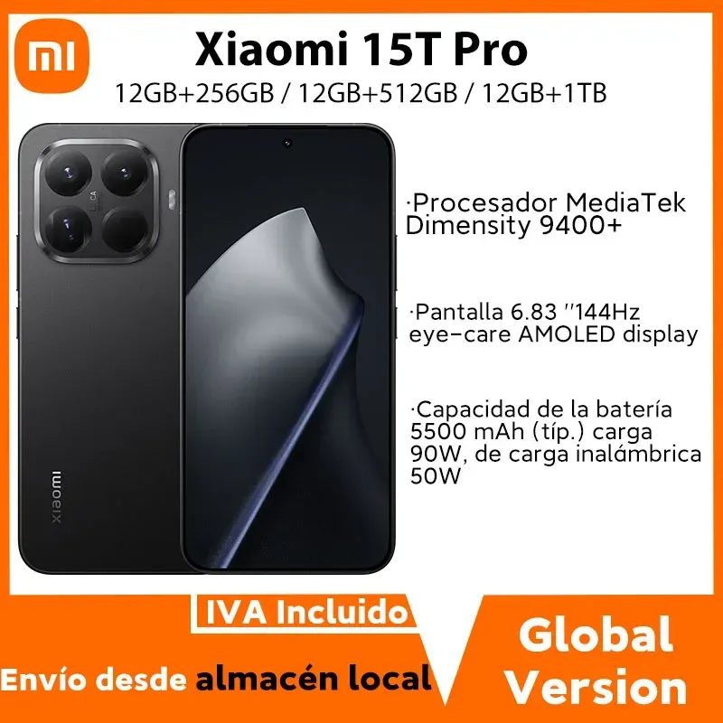 Globale Version Xiaomi 15T Pro MediaTek Dimensity 9400+ Prozessor Smartphone 6,83 Globale Version Xiaomi 15T Pro MediaTek Dimensity 9400+ Prozessor Smartphone 6,83