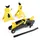 Vevor Rangierwagenheber Stahl 13-31 cm Gelb/Schwarz