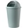 Home4You Abfalleimer 2er Set 50 Liter, Ø 40 cm - Pastellgrün - Kunststoff - - Grün/Weiß