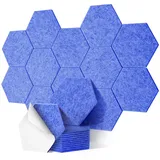 Akustikplatten selbstklebend, Deecam 30X26X1 CM Hohe Dichte Akustikpaneele, Schwer Entflammbar/Schallschutz/Schmücken für Tür/Wanddekoration/Decken und Akustische Behandlung