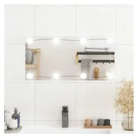 VidaXL Wandspiegel mit LED-Leuchten 30x60 cm Glas Rechteckig