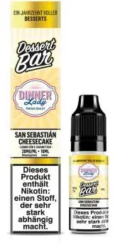 Dinner Lady Bar San Sebastian Cheesecake NicSalt Liquid 10ml / 20mg