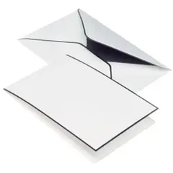 RÖSSLER Kartenmappe Trauerpost A6 LD/C6 5/5 weiß 22373701 matt