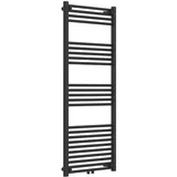 neu.haus Handtuchheizkörper Voss 600 x 1400 mm 655 W schwarz Mittelventil