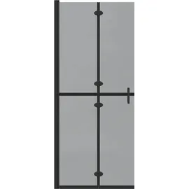 vidaXL Walk-in Duschwand Schwarz 80 x 6,5 x 190 cm