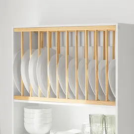 SoBuy Tellerhalter Wandregal 64 x 71 x 24 cm Weiß