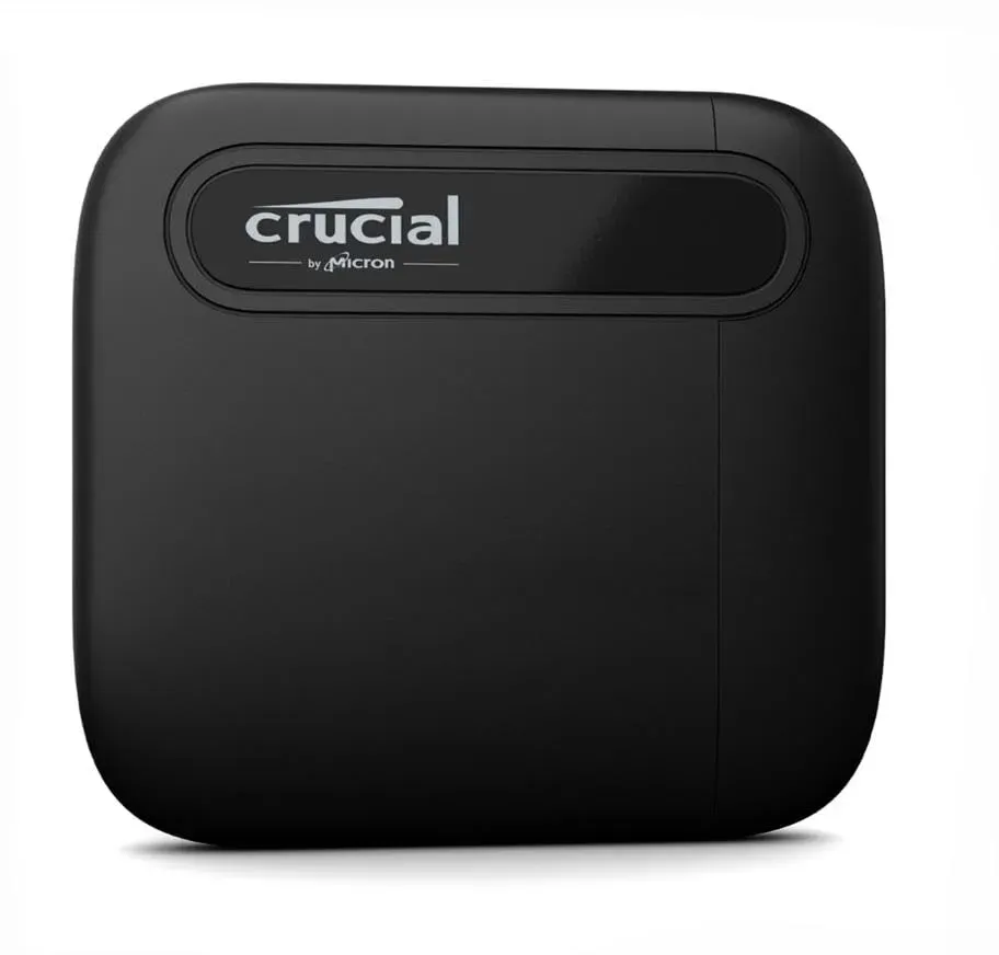 Crucial X6 2TB Externe SSD Festplatte, bis zu 800MB/s, PC und Mac, USB-C 3.2 Portable Solid State Drive - CT2000X6SSD9