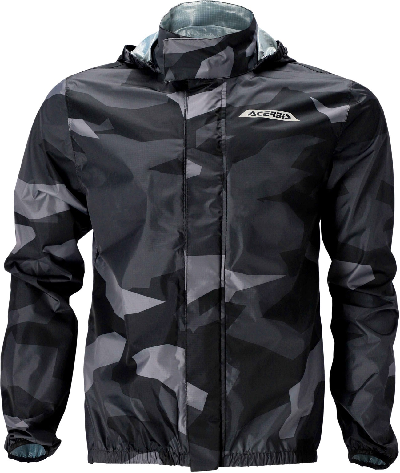 Acerbis X-Dry Camo, Regenjacke - Schwarz/Dunkelgrau/Grau - S