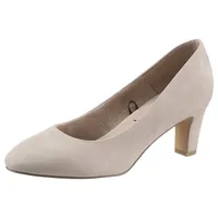 TAMARIS Pumps »DAENERYS«, Abendschuh, Festtagsschuh, Trichterabsatz, in veganer Verarbeitung, Gr. 39, ivory, , 36823222-39