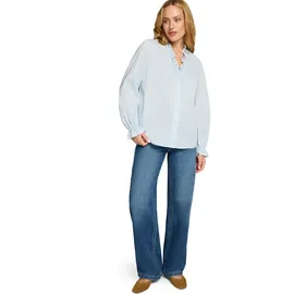 Zero Bluse mit Rüschen Blau 36