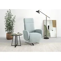 sit&more TV-Sessel Grenoble blau 71 x 110 x 82 cm inkl. Kopfteilverstellung mit 2 Motoren, Akku & Aufstehhilfe