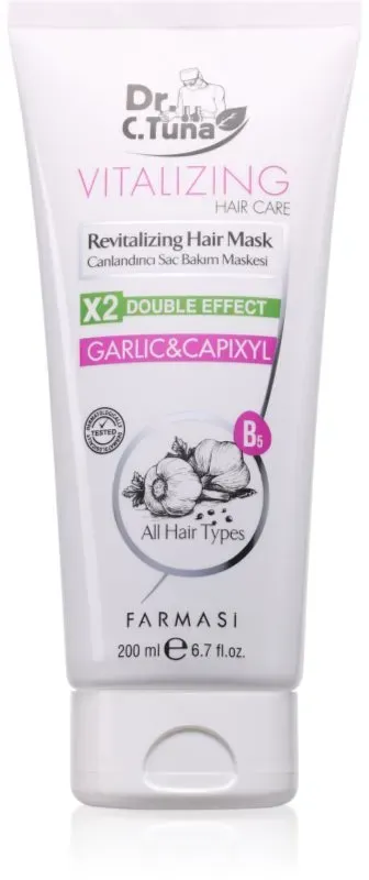 Farmasi Dr. C. Tuna Garlic & Capixyl erneuernde Maske für das Haar 200 ml