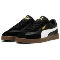 Puma Club II Era Sneaker, Black White Gold, 42