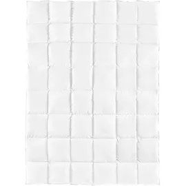 Beliani Bettdecke Weiß Japara Baumwolle Entendaunen 155 x 220 cm