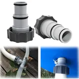 Adapter A für Intex Pool,HPiano 2 Stück Pool Schlauchadapter,Intex Poolsauger,Intex Anschlussset 38mm Intex Adapter,mit Innengewinde zum Verschrauben,für Pool-Schlauch,pools,gartensaunas & whirlpools